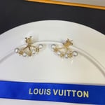 Louis Vuitton Lv Minigram Pearls Earrings