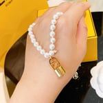 Fendi Lock Pear Necklace