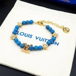 Louis Vuitton Turquoise Pearl Bracelet Blue