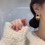 Chanel Lock Gold Earrings