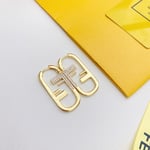 Fendi O'Lock Single Gold Earring