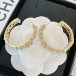 Chanel Hoop Gold Earrings