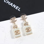 Chanel Cc Crystal Earrings