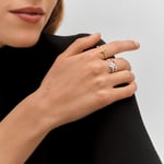 Louis Vuitton Rings Idylle Blossom Paved Ring, 3 Golds And Diamonds