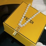 Fendi Lock Pear Necklace