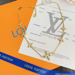 Louis Vuitton Louisette Signature Necklace Gold M01592
