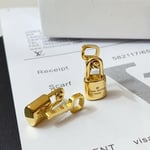 Louis Vuitton Lock It Earrings Gold