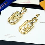 Louis Vuitton Everyday Chain Lv Earrings Gold And Silver