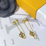 Louis Vuitton Petit Louis Earrings In Gold M00390