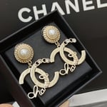 Chanel Earrings With White Pearls And Gold Metal