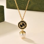 Gucci Blondie Pendant Necklace Gold Tone 774620 I9757 8499