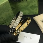 Gucci Cuff Bracelet Silver 8Mm