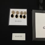 Gucci Gg Black Earrings