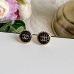 Chanel Button Earrings