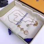 Louis Vuitton Color Blossom Lariat White Mother-Of-Pearl And Diamond Necklace Q94262