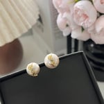 Saint Laurent Cassandre Pearl Earrings in Metal