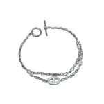 Hermes Crystals Bracelet Silver
