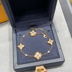 Louis Vuitton Color Blossom Bb Bracelet Gold With Crystals Q95650