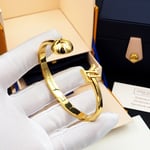 Louis Vuitton Cuff Braclet Gold