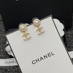 Chanel Cc Pearl Earrings