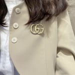 Gucci Gg Brooch Gold