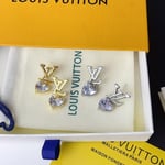 Louis Vuitton Iconic Heart Earrings Gold M02385
