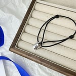 Louis Vuitton Silver Lockit Bracelet Black Q05942
