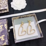 Chanel Heart Gold Earrings