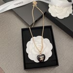 Chanel And Gold Metal Necklace Ab9463 B09327 Nk812