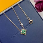Louis Vuitton Color Blossom Bb Star Necklace Green Q93894