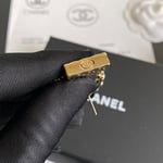 Chanel Lock Gold Earrings