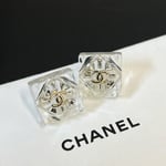 Chanel Cc Earrings Gold