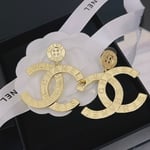 Chanel Paris Button Earrings