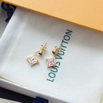 Louis Vuitton Color Blossom Bb Star Earrings Red Gold