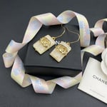 Chanel Rectangle Earrings
