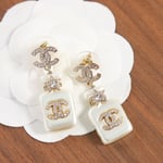 Chanel Cc Crystal Earrings