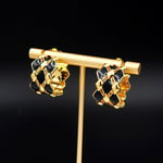 Louis Vuitton Lv Malletage Earrings Gold M01685