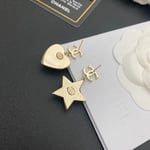 Chanel Cc Gold Earrings