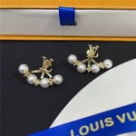 Louis Vuitton Lv Minigram Pearls Earrings