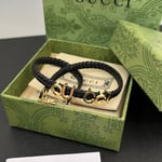 Gucci Leather Gucci Necklace Black ‎684630 Iaaa1 8029