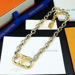 Louis Vuitton Everyday Chain Lv Necklace Gold And Silver
