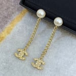 Chanel Cc Gold Earrings