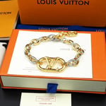 Louis Vuitton Everyday Chain Lv Bracelet Gold And Silver