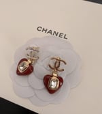 Chanel Heart Earrings