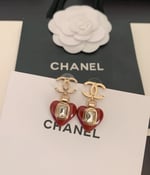 Chanel Heart Earrings