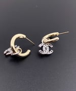 Chanel Pearls Cc Logo Earrings