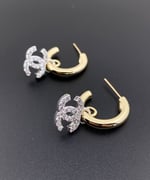 Chanel Pearls Cc Logo Earrings