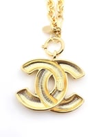 Chanel Cc Gold Necklace