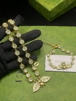 Gucci Bee Necklace With Crystals In Gold ‎629989 J1D50 8062