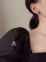 Chanel Cc Button Clip-On Earrings